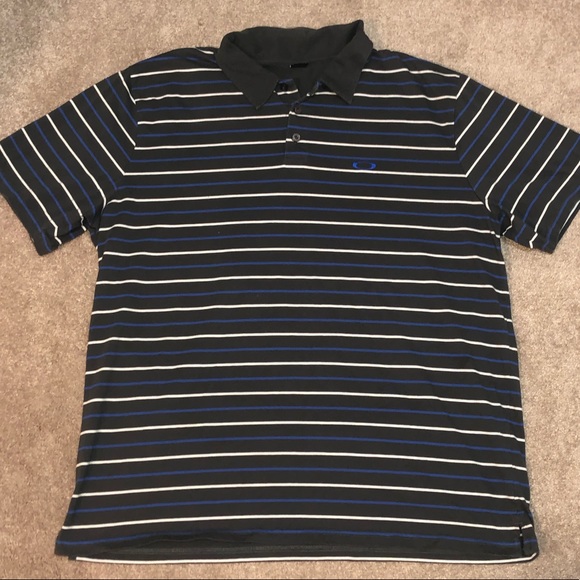 Oakley Other - Oakley Mens Short Sleeve Golf Polo. XXL. Striped.